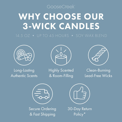 Soft Linen Breeze 3-Wick Candle